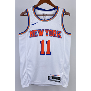 hot pressed 2023 nba New York Nicks No. 11 Brunson white basketball jersey