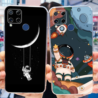 เคสโทรศัพท์มือถือ ซิลิโคนนิ่ม ลายนักบินอวกาศน่ารัก สําหรับ Realme C15 Realme C15 2020 RMX2180 C 15 Real me C15