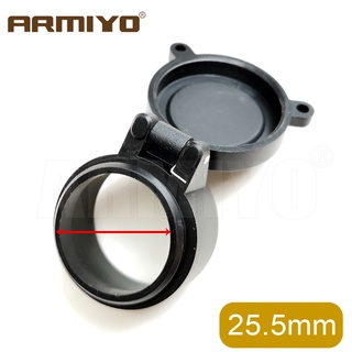 Armiyo 25.4-69 มม. Dia ขอบเขตฝาครอบเลนส์ Flip Up Quick Spring ป้องกันกล้องโทรทรรศน์หมวกวัตถุประสงค์เลนส์ฝาปิด