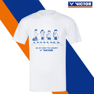 เสื้อกีฬาแบดมินตัน VICTOR แขนสั้น ระบายอากาศได้ดี สําหรับผู้ชาย และผู้หญิง