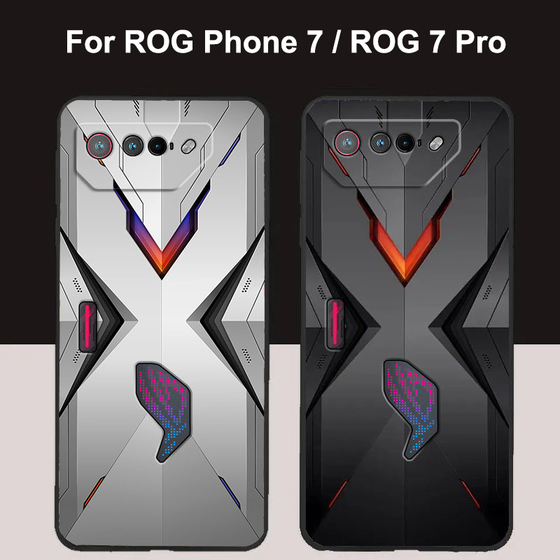 สําหรับ Asus ROG โทรศัพท์ 7 กรณี ROG7 Pro Protector ซิลิโคนนุ่มโทรศัพท์ปกหลัง ROG7 สําหรับ Asus ROG 7 Pro Fundas กันกระแทก Capa