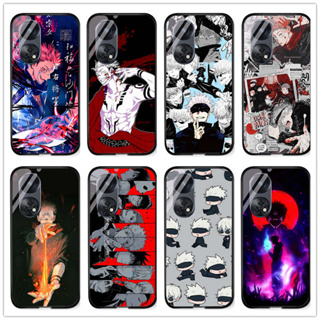 เคสโทรศัพท์มือถือกระจกนิรภัย แบบแข็ง กันกระแทก ลายการ์ตูนอนิเมะ Jujutsu Kaisen Yuji Itadori Gojo Satoru สําหรับ Oppo Reno 8t 4g Reno 8t 5g