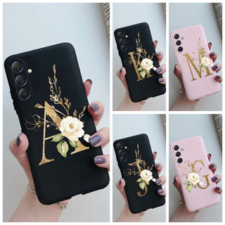 เคสโทรศัพท์มือถือ ซิลิโคนนิ่ม ลายตัวอักษรน่ารัก สําหรับ Samsung Galaxy M54 5G M54 M 54