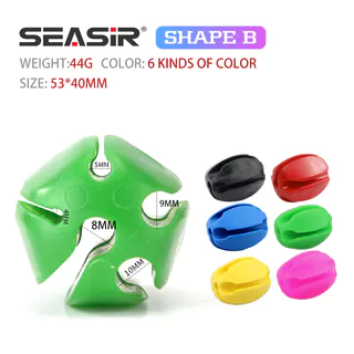 Seasir ตัวหยุดคันเบ็ดตกปลา แบบซิลิโคน ป้องกันการชน