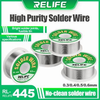 Relife RL-445 ลวดเชื่อมบัดกรี 0.3 0.4 0.5 0.6 มม. 25G สําหรับซ่อมแซมโทรศัพท์มือถือ PCB