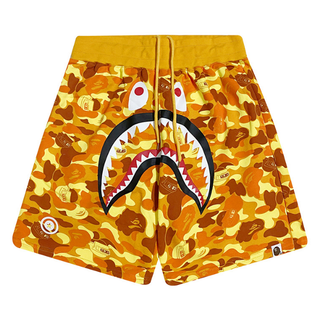 BAPE unisexกางเกงขาสั้นลายพรางผู้ชายและผู้หญิงใหม่