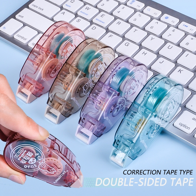 Tape Dot Glue Creative Correction Tape เทปสองหน้า diy Art Transparent Tape WJ256