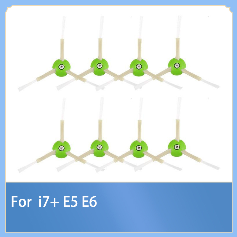แปรงด้านข้างอะไหล่สําหรับ  i7 + E5 E6 j7 i5 i5 + j5 j5 + i3 i4 E7 i2 เครื่องดูดฝุ่นหุ่นยนต์