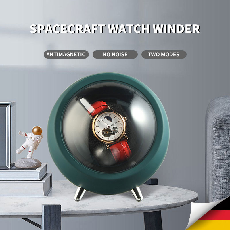Watch Winder Ibbeton นาฬิกาข้อมือไม้ แนวตั้ง แนวหรูหรา 1 ช่อง สําหรับตู้นาฬิกาข้อมือ