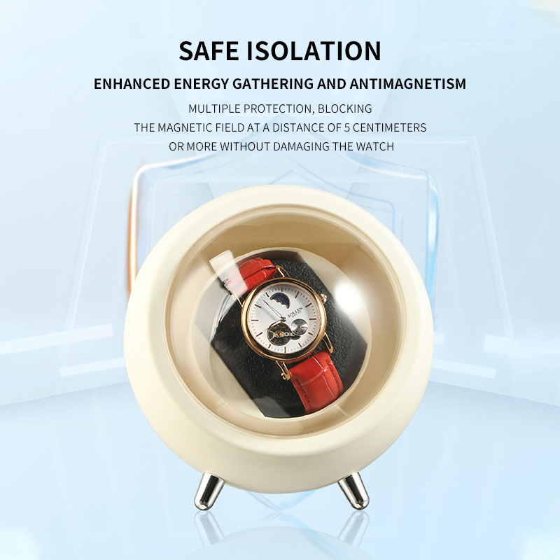 Watch Winder Ibbeton นาฬิกาข้อมือไม้ แนวตั้ง แนวหรูหรา 1 ช่อง สําหรับตู้นาฬิกาข้อมือ