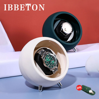 Watch Winder Ibbeton นาฬิกาข้อมือไม้ แนวตั้ง แนวหรูหรา 1 ช่อง สําหรับตู้นาฬิกาข้อมือ