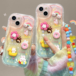 เคสโทรศัพท์มือถือ กันกระแทก ลายกระต่ายน่ารัก พร้อมสายโซ่คล้อง สําหรับ Vivo V27 5G V27E V25PRO T1 5G V23 5G V23E 5G V23PRO V21 5G V20PRO V15 S1 Y16 Y15A Y20 Y20i Y20s Y12a Y12s Y11 Y12 Y15 Y17 Y19