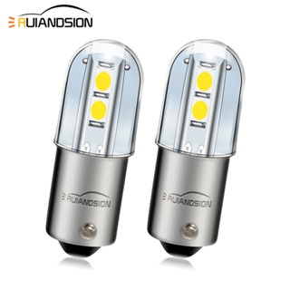 Ruiandsion หลอดไฟ LED 1W 120V 220-240V BA9S สีขาวอบอุ่น สําหรับเครื่องดนตรี 2 ชิ้น