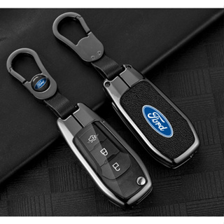 [flip Key] เคสกุญแจรถยนต์หนั 2 ปุ่มกดสําหรับ ford range Car Key Cover For Ford Fusion Escort Mondeo Mk3 Mk4 Ranger 2008 2009 2010 2011 2012 2013 Covers