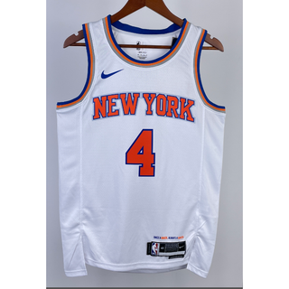 hot pressed 2023 nba New York Nicks No. 4 Rose white basketball jersey