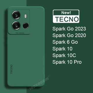 เคสซิลิโคนนิ่ม สีพื้น สําหรับ TECNO Spark GO 2023 2020 6 GO Spark 10 Pro 10C 4G