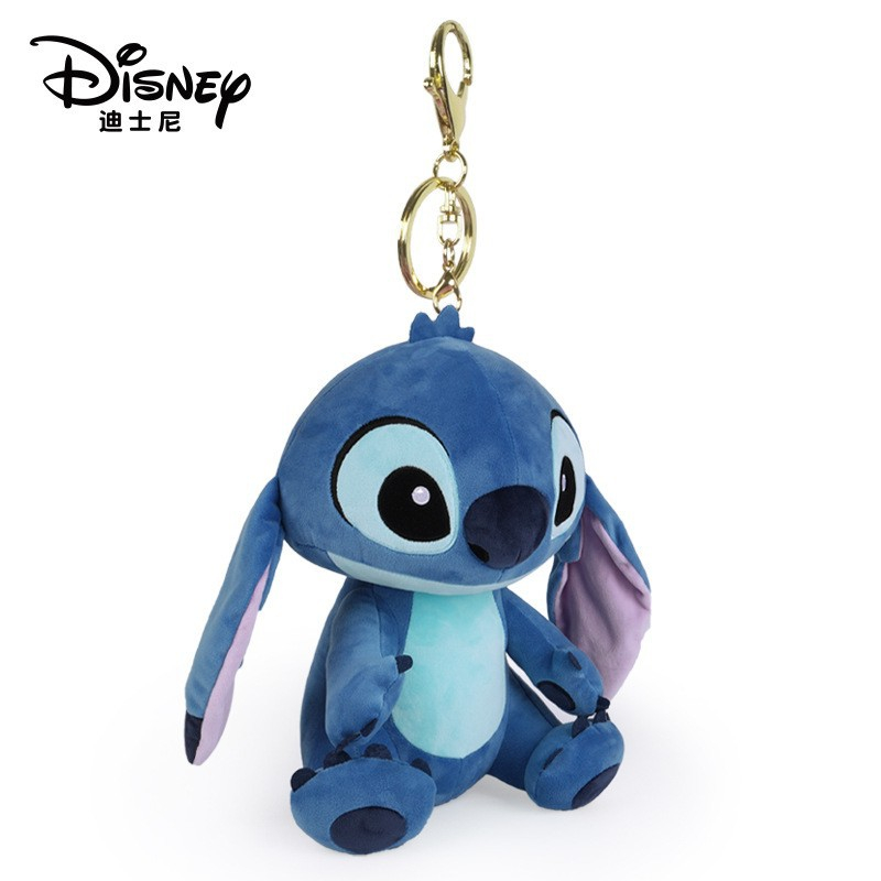 Disney ของแท้ จี้ตุ๊กตาดิสนีย์ Stitch สตรอเบอร์รี่ หมี ตุ๊กตา Toy Story สําหรับตกแต่งกระเป๋า