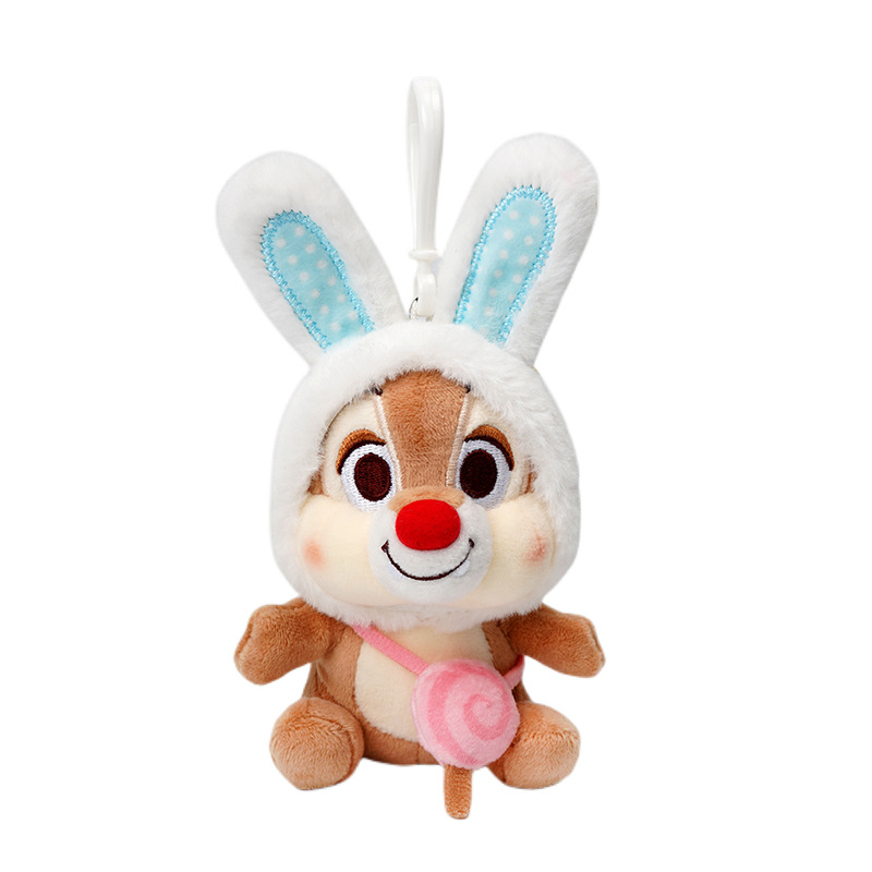 Disney ของแท้ จี้ตุ๊กตาดิสนีย์ Stitch สตรอเบอร์รี่ หมี ตุ๊กตา Toy Story สําหรับตกแต่งกระเป๋า