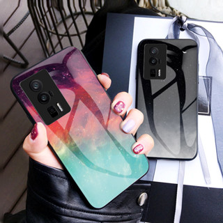 เคสโทรศัพท์มือถือแบบแก้ว ลายท้องฟ้ากลางคืน สําหรับ Xiaomi PocoF5 Poco F5 Pro F5PRO PocoF5Pro case เคส