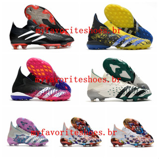 รองเท้าฟุตบอล PREDATOR FREAK + FG ไซซ์ 39-45 สีม่วง สําหรับผู้ชาย 2023 012