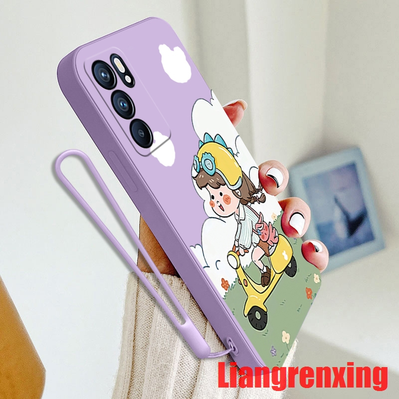 เคส oppo reno 6 4g oppo a16 oppo reno 6z 5g oppo reno6 z 5g เคสซิลิโคนนิ่ม ลายการ์ตูนรถจักรยานยนต์ ก