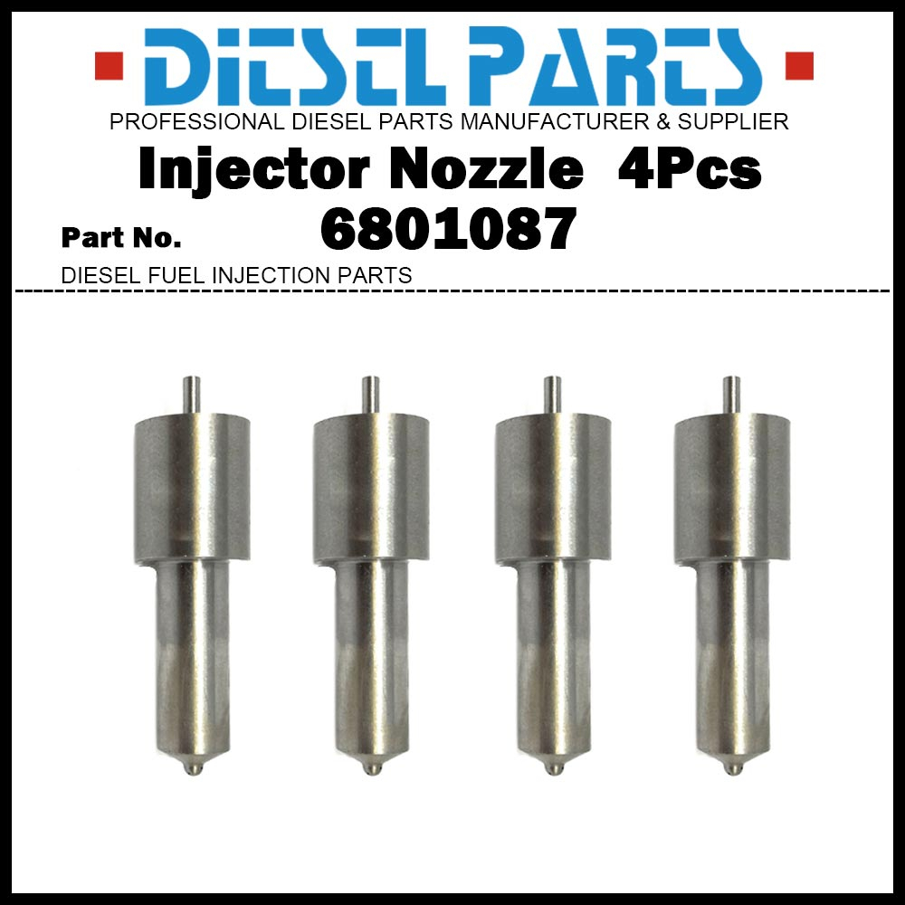 เคล็ดลับหัวฉีดหัวฉีดน้ํามันเชื้อเพลิง 4x 6801087 E8NN9E527BA สําหรับ Ford New Holland 5110 5610 6410