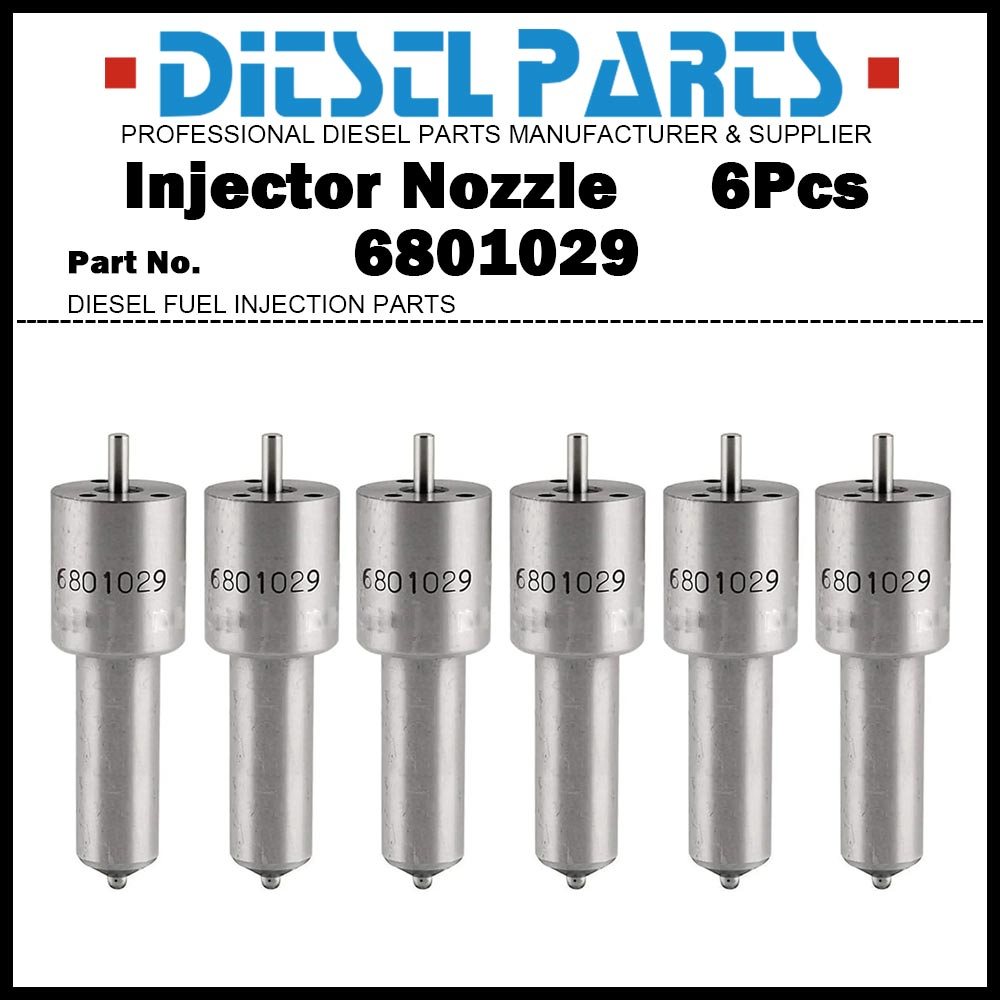 เคล็ดลับหัวฉีดหัวฉีดน้ํามันเชื้อเพลิง 6x 6801029 2645K603 2645L607 สําหรับ Perkins 2645A015 2645K003
