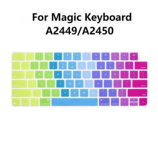 สติกเกอร์ซิลิโคนติดแป้นพิมพ์ไร้สาย ประเภท US สําหรับ Apple Magic (ปล่อย 2021) A2450 IMAC