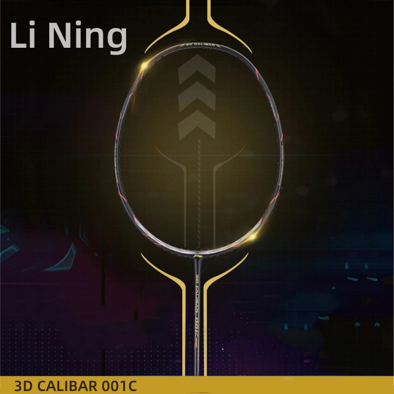 Li Ning CALIBAR 001C(3U) ไม้แบดมินตัน คาร์บอนไฟเบอร์ สีดํา สีเขียว 3D (ของแท้ 100%) AYPP012