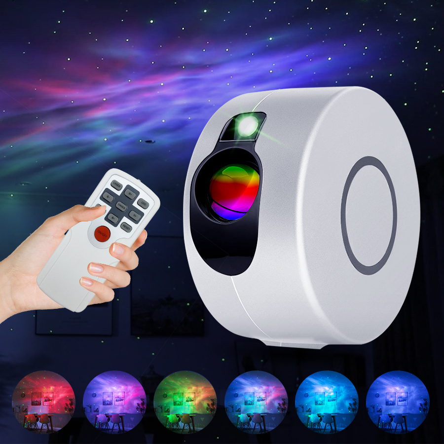 Star Projector Light สีสัน Nebula Cloud Night Light แบบไดนามิก Galaxy Star Night Light สําหรับเกมห้อ