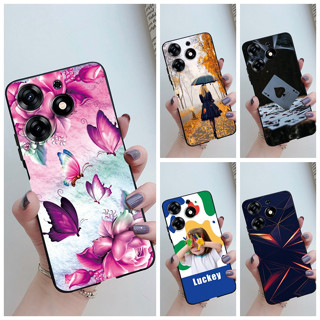 เคสโทรศัพท์มือถือ กันกระแทก สีดํา สําหรับ Tecno Spark 10 Pro KI7 Tecno Spark10 Pro