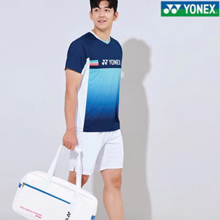 Yonex เสื้อแบดมินตัน แขนสั้น แห้งเร็ว เหมาะกับเล่นเทนนิส สําหรับผู้ชาย และผู้หญิง