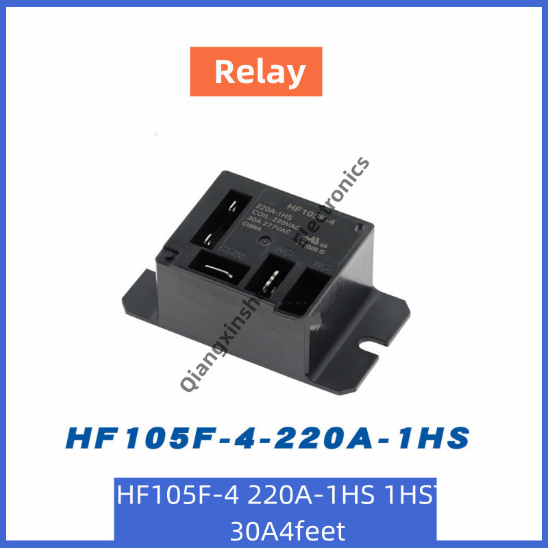 HF105F-4 220A-1HS อิเล็กทรอนิกส์ Mini 1HST 30A4 Pin AC รีเลย์เครื่องปรับอากาศ JQX-HF105F-4 220A-1HST