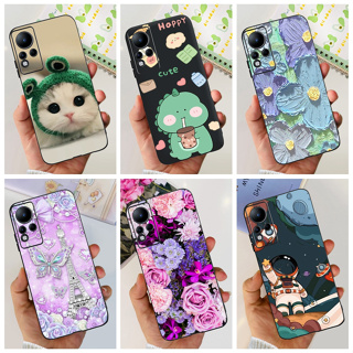 เคสโทรศัพท์มือถือ ซิลิโคนนิ่ม TPU ลายไดโนเสาร์ แมวน่ารัก สําหรับ Infinix Note 11 12 4G Note11 Note12 X663 X663B X663C