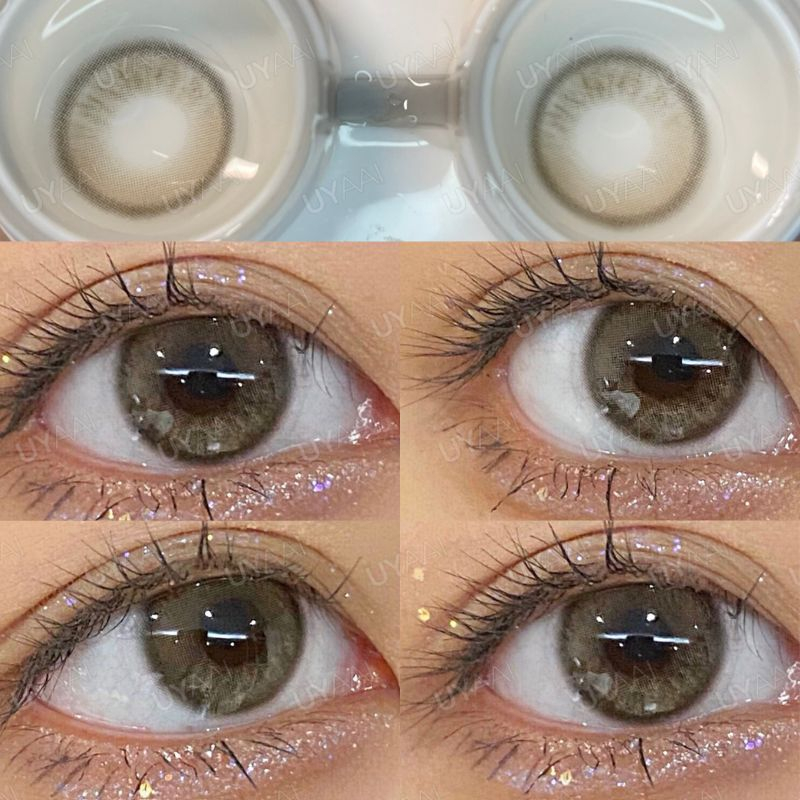 {เกรด -0.00~-5.00} Uyaai คอนแทคเลนส์สายตาสั้น สีน้ําตาล 14.0 มม. คอนแทคเลนส์ mini คอนแทคเลนส์ขนาดเท่าตา