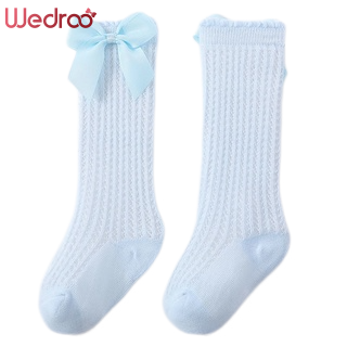 Socks 15 บาท Wedroo ถุงเท้ายาวถึงเข่า แต่งระบาย สําหรับเด็กทารกแรกเกิด (หนึ่งคู่) Baby & Kids Fashion