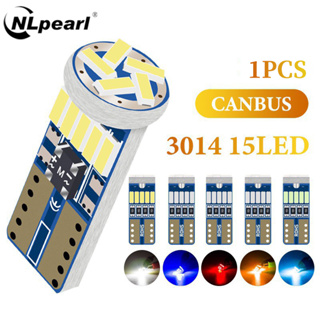 Nlpearl หลอดไฟ LED T10 15smd W5W 3014 168 194 สําหรับจอดรถยนต์รถจักรยานยนต์ 1 ชิ้น