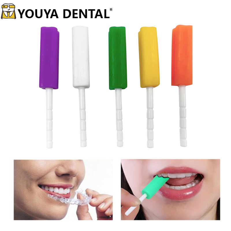 2 คู่ Aligner Chewies Dental Aligner Retainer พร้อมมือถือด้วย Comfort Bite Orthodontic Chew
