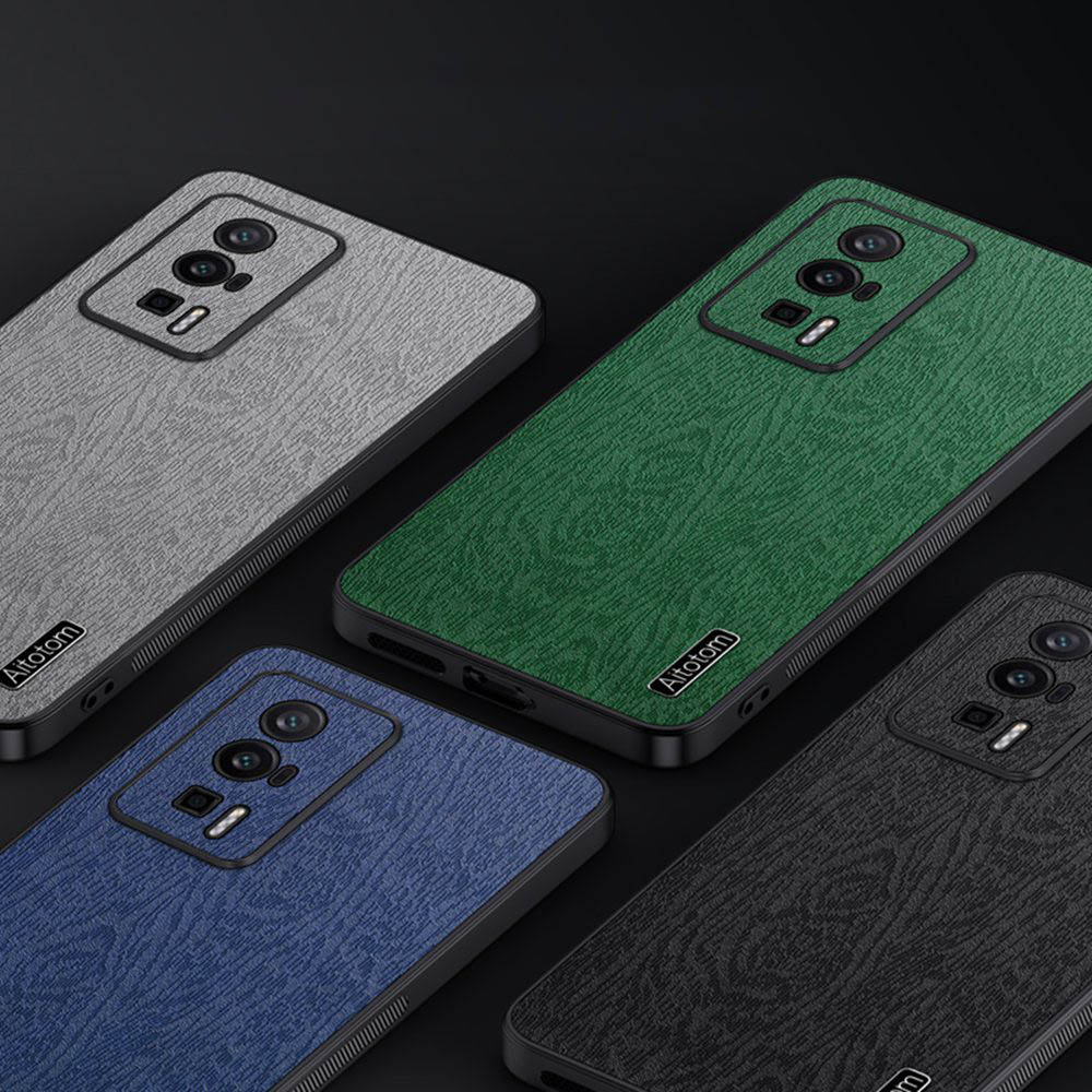 Soft Casing Xiaomi Redmi K40 K50 Ultra K60 Pro K60E Case Tree Grain PU Leather Cover ประณีตโทรศัพท์ 