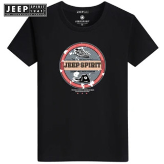 JEEP SPIRIT 1941 ESTD เสื้อยืดแขนสั้นลําลอง แฟชั่นฤดูร้อน สําหรับผู้ชาย