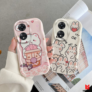 เคส OPPO A78 5G รูปแบบการ์ตูน ซิลิโคนใหม่ กรณีป้องกันโทรศัพท์มือถือ XXNYW