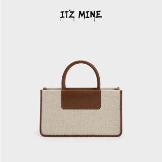 Itzy X CHARLES &amp; KEITH: ITZ MINE COLLECTION Mini Astra กระเป๋าผ้าแคนวาส ทรงโท้ท