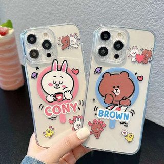 เคสโทรศัพท์มือถือซิลิโคน ลายการ์ตูนกระต่าย หมีบราวน์น่ารัก สร้างสรรค์ สไตล์เกาหลี ญี่ปุ่น สําหรับ Apple Iphone 14 13ProMax 11 12ProMax 14Pro