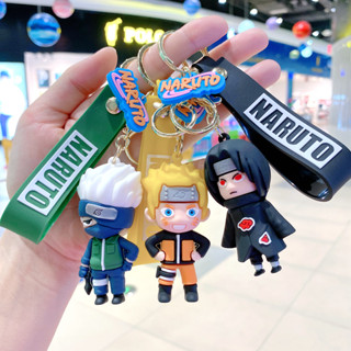 พวงกุญแจฟิกเกอร์ PVC รูปการ์ตูนนารูโตะ Sasuke Kakashi Itachi Jiraiya เหมาะกับของขวัญวันเกิด ของเล่นสําหรับเด็ก