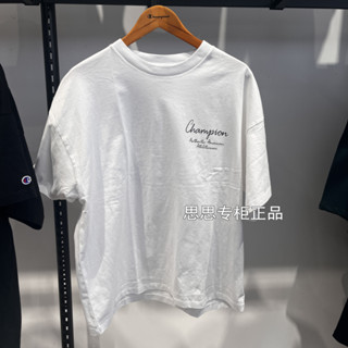 Champion เสื้อยืดคอกลม ผ้าฝ้ายแท้ สไตล์ญี่ปุ่น สําหรับผู้ชาย และผู้หญิง C3-V301