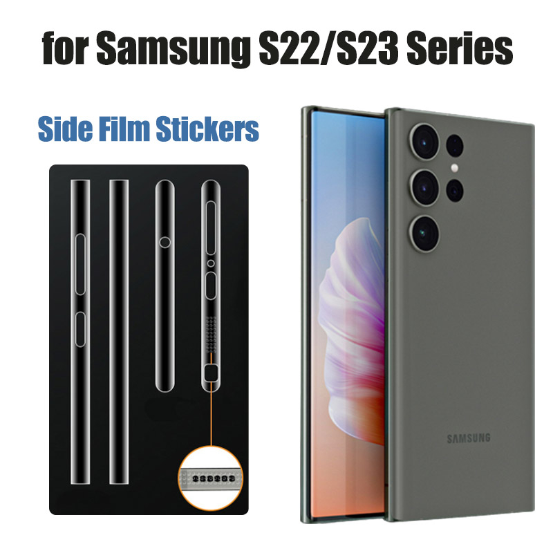 1 ชุดสติกเกอร์ฟิล์มด้านข้างสําหรับ Samsung S25 Ultra S24 Ultra/ /S23 Ultra/Z พับ 7 6/Z Flip 7 6 5 ด้