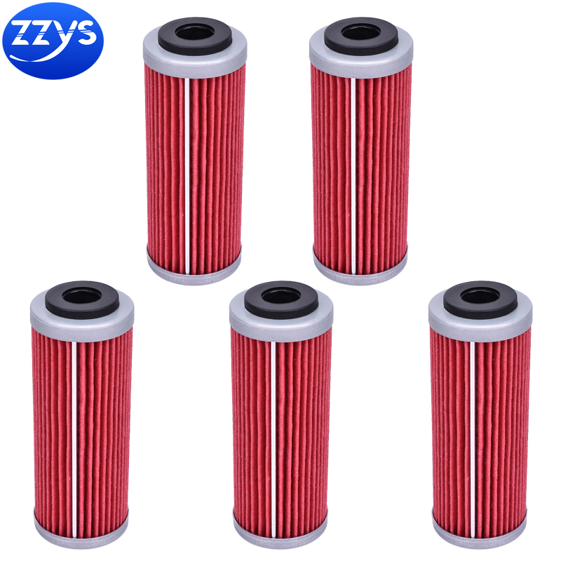 5 ชิ้นกรองน้ํามันรถจักรยานยนต์สําหรับ KTM 250 350 400 450 500 530 EXC/EXC-F/SX-F/XCF-W/XC-W/EXC-RW/S