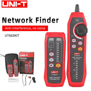 Uni-t UT683kit อุปกรณ์ติดตามสายเคเบิลเครือข่าย RJ45 RJ11 NCV UT683T UT683R