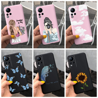 เคสโทรศัพท์มือถือ ซิลิโคนนุ่ม TPU ลายดอกทานตะวัน สีแคนดี้ สําหรับ Infinix Note 11 Note 12 4G X663 X663B X663C X663D