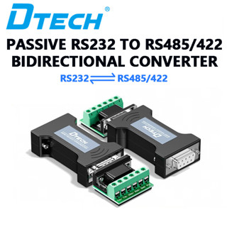 Dtech RS232 เป็น RS485 RS422 ตัวแปลงป้องกันฟ้าผ่า 232 เป็น 485 422 เกรดอุตสาหกรรม